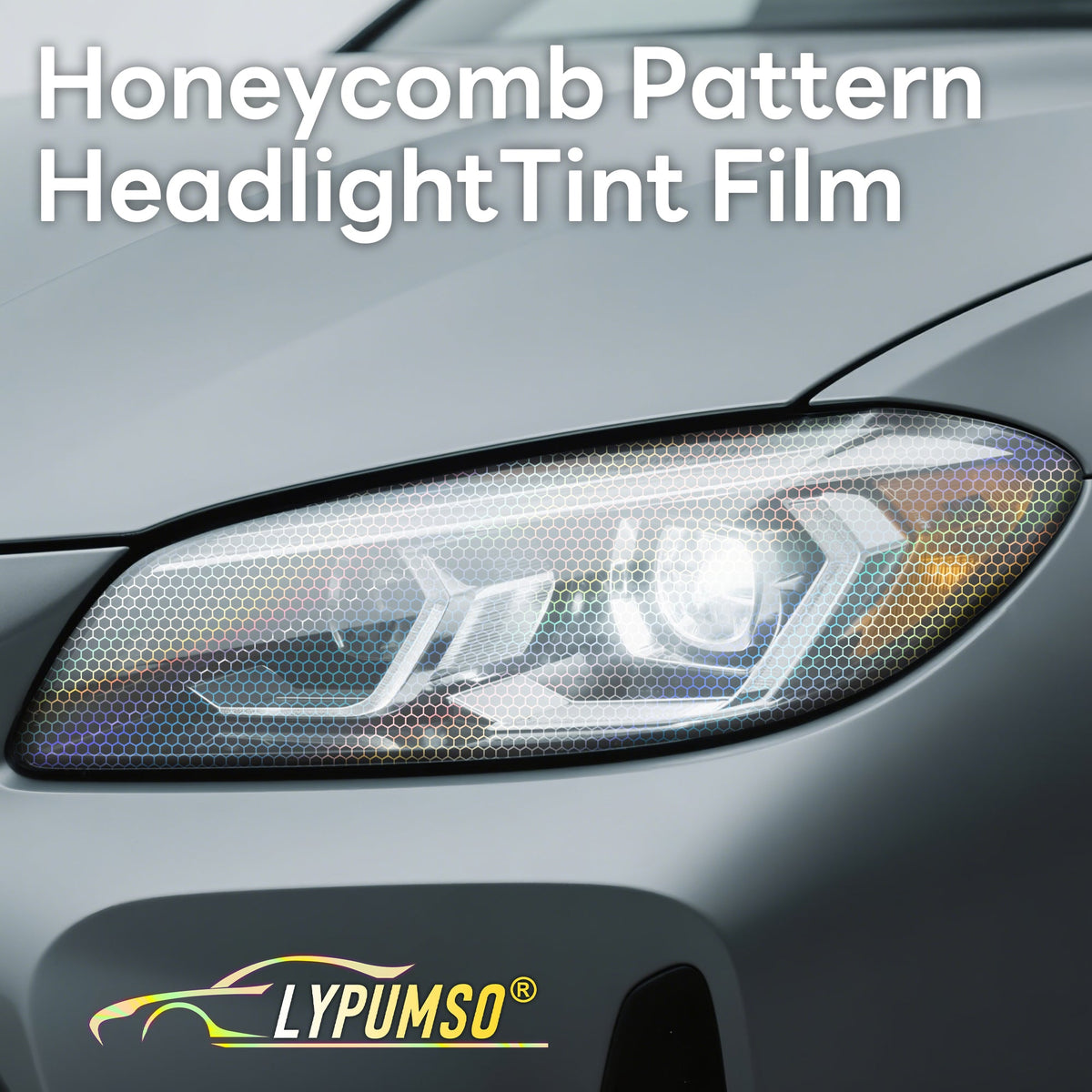 Hex headlight tint film — Clear (2)