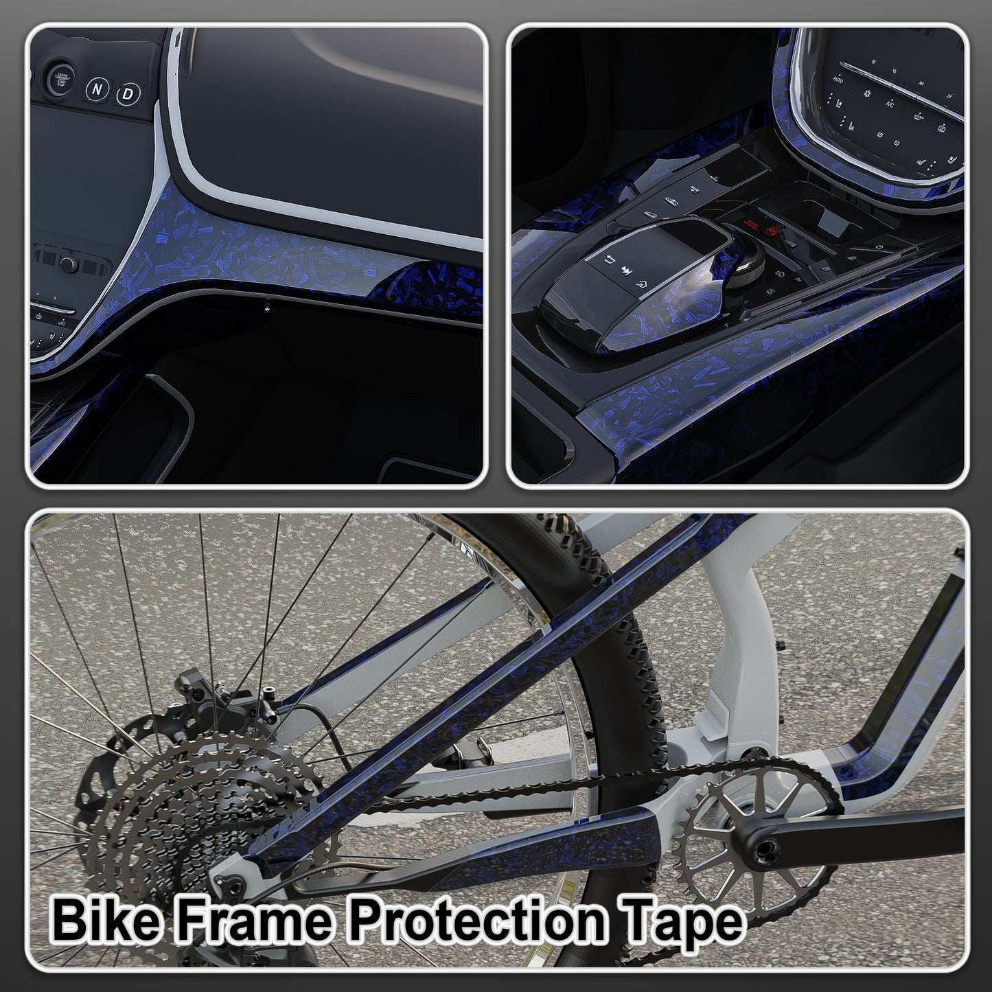 Lypumso® Gloss Blue Forged Carbon Fiber Tape