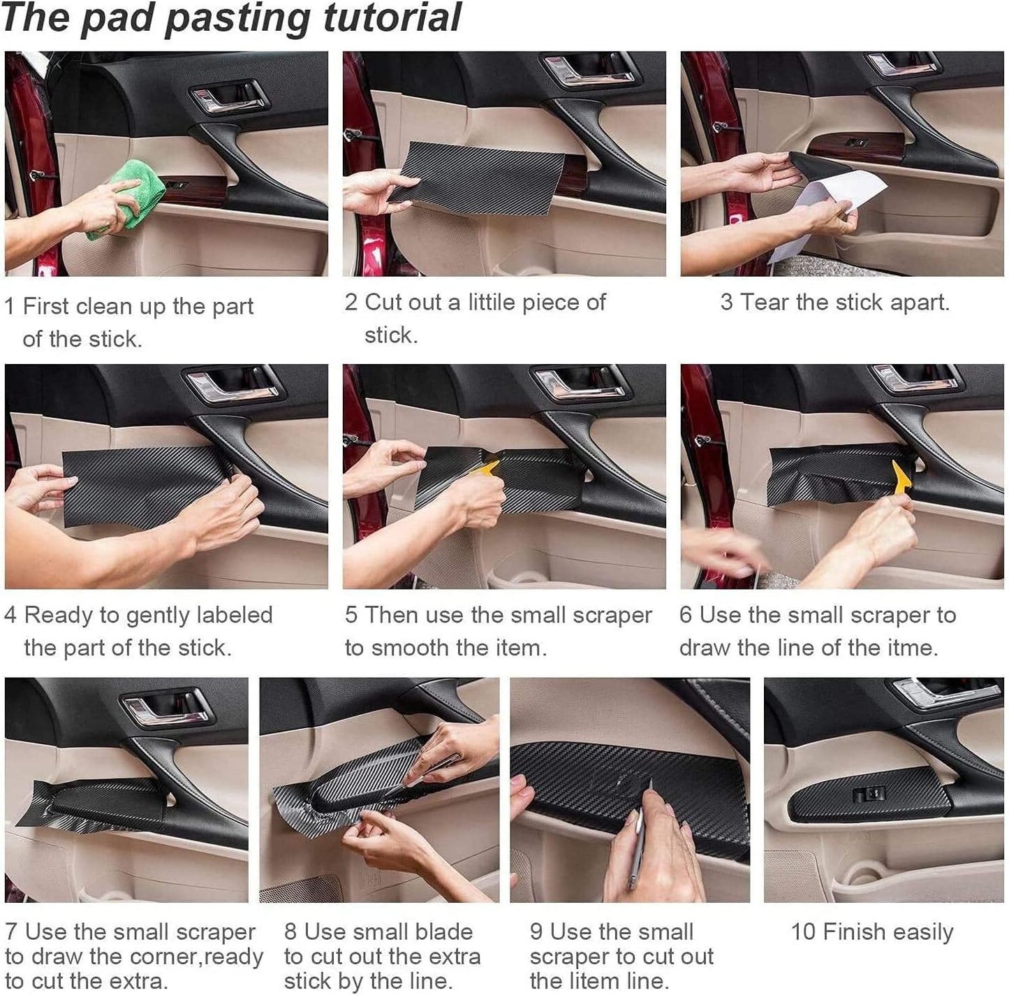 Lypumso Lypumso® Black Forged Carbon Fiber Vinyl Wraps