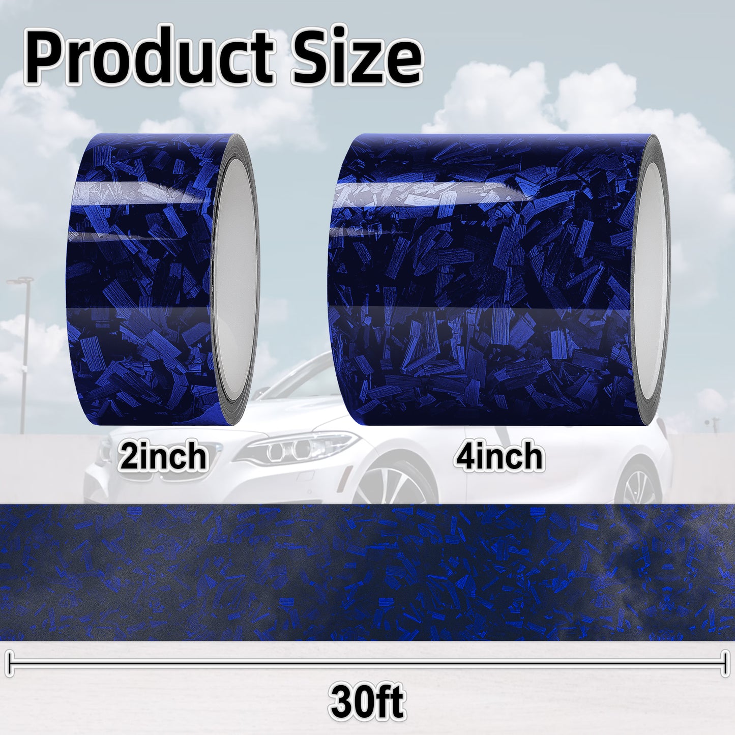 Lypumso® Gloss Blue Forged Carbon Fiber Tape