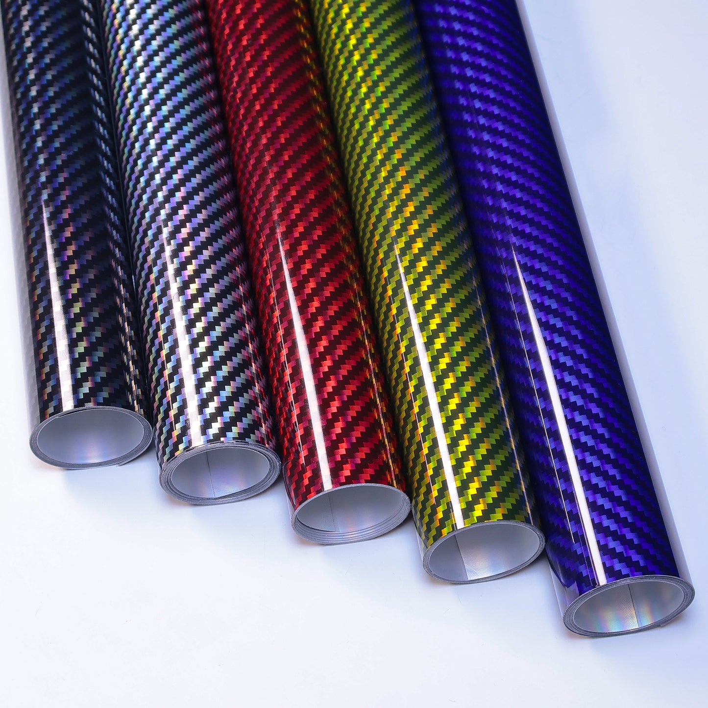 Lypumso LYPUMSO® 2D Carbon Fiber Wrap + Rainbow Laser Look in Glossy Blue