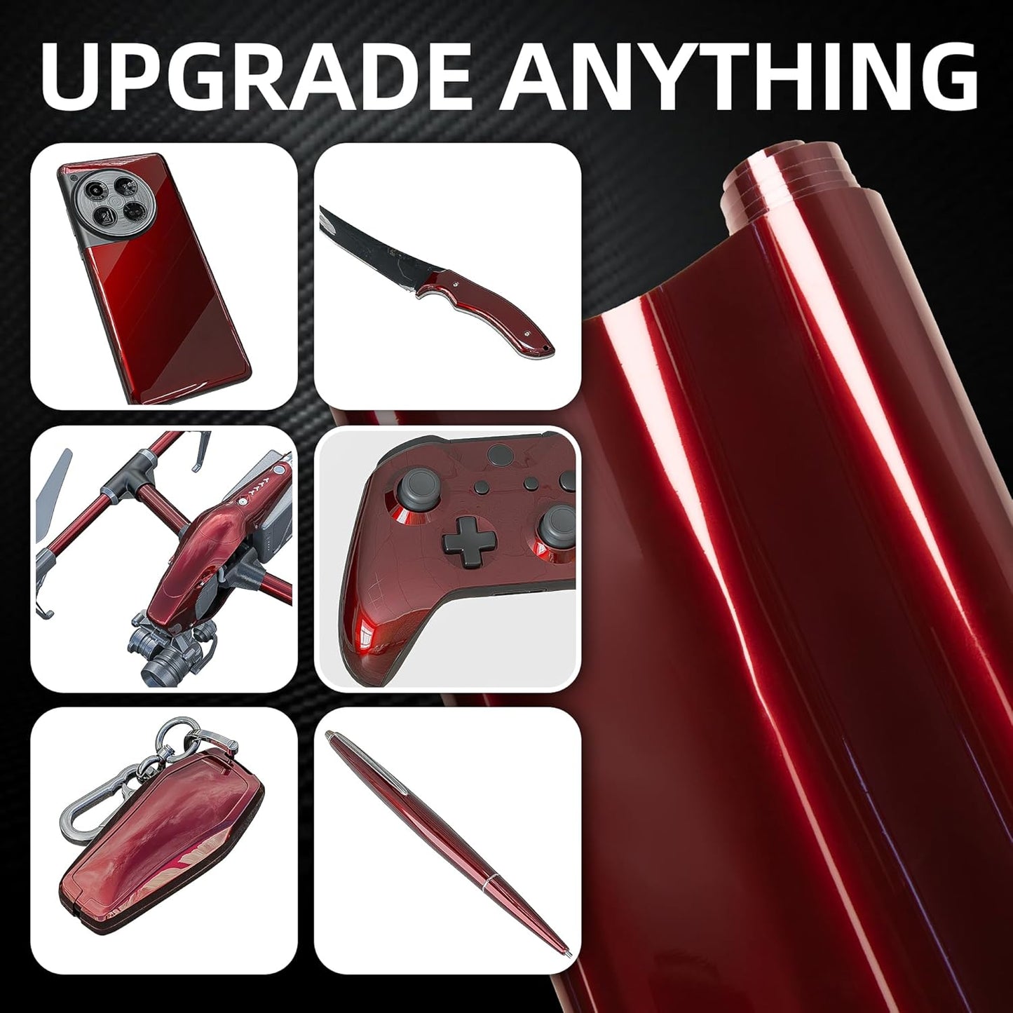 Lypumso® Liquid Metal Red Vinyl Wrap
