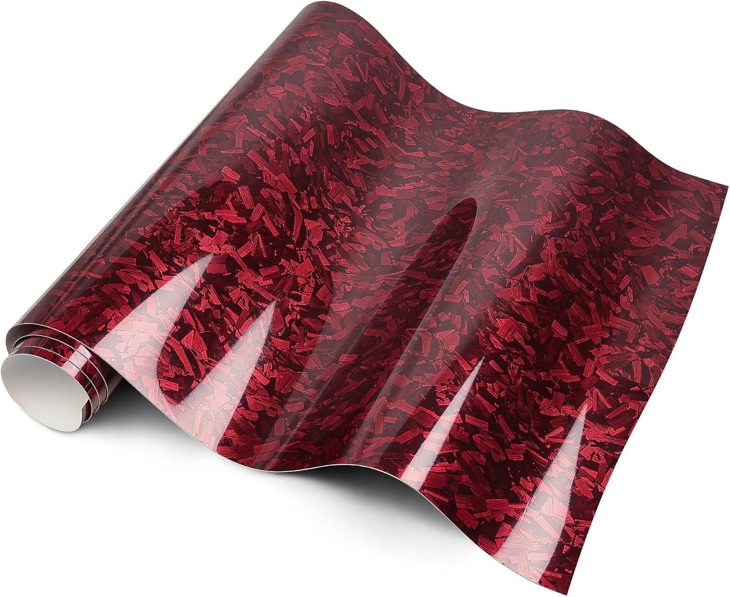 Lypumso Lypumso® Glossy Red Forged Carbon Fiber Vinyl Wrap
