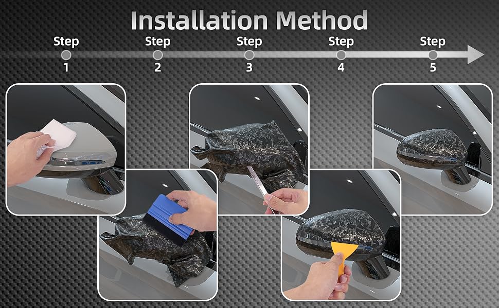 Lypumso Matte Grey Forged Carbon Fiber Vinyl Wrap Roll - detail image 7