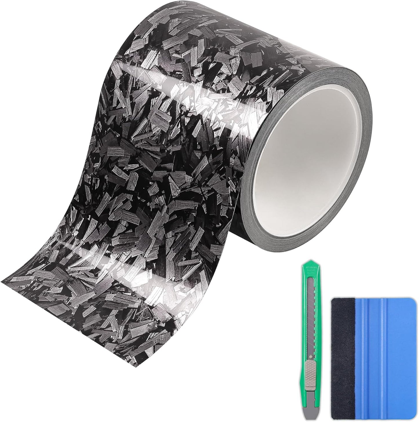 Lypumso® Gloss Grey Forged Carbon Fiber Tape