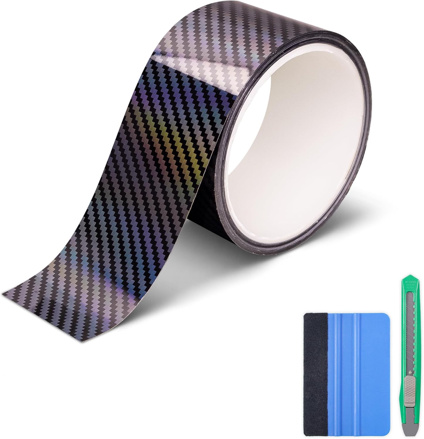 Lypumso® 2D Black Carbon Fiber Vinyl Wrap with Free Tool Kit