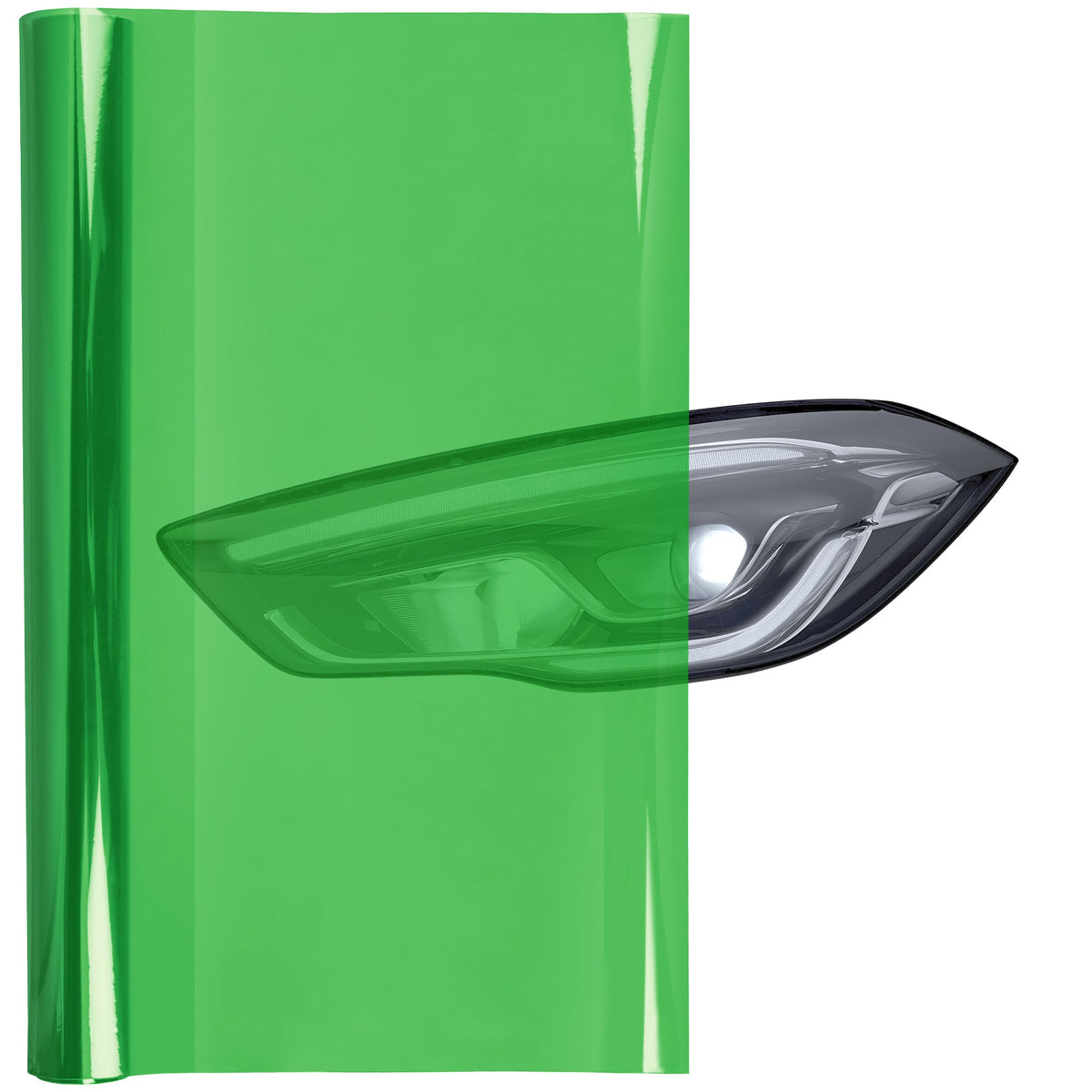 Headlight and taillight tint film — Green (1)