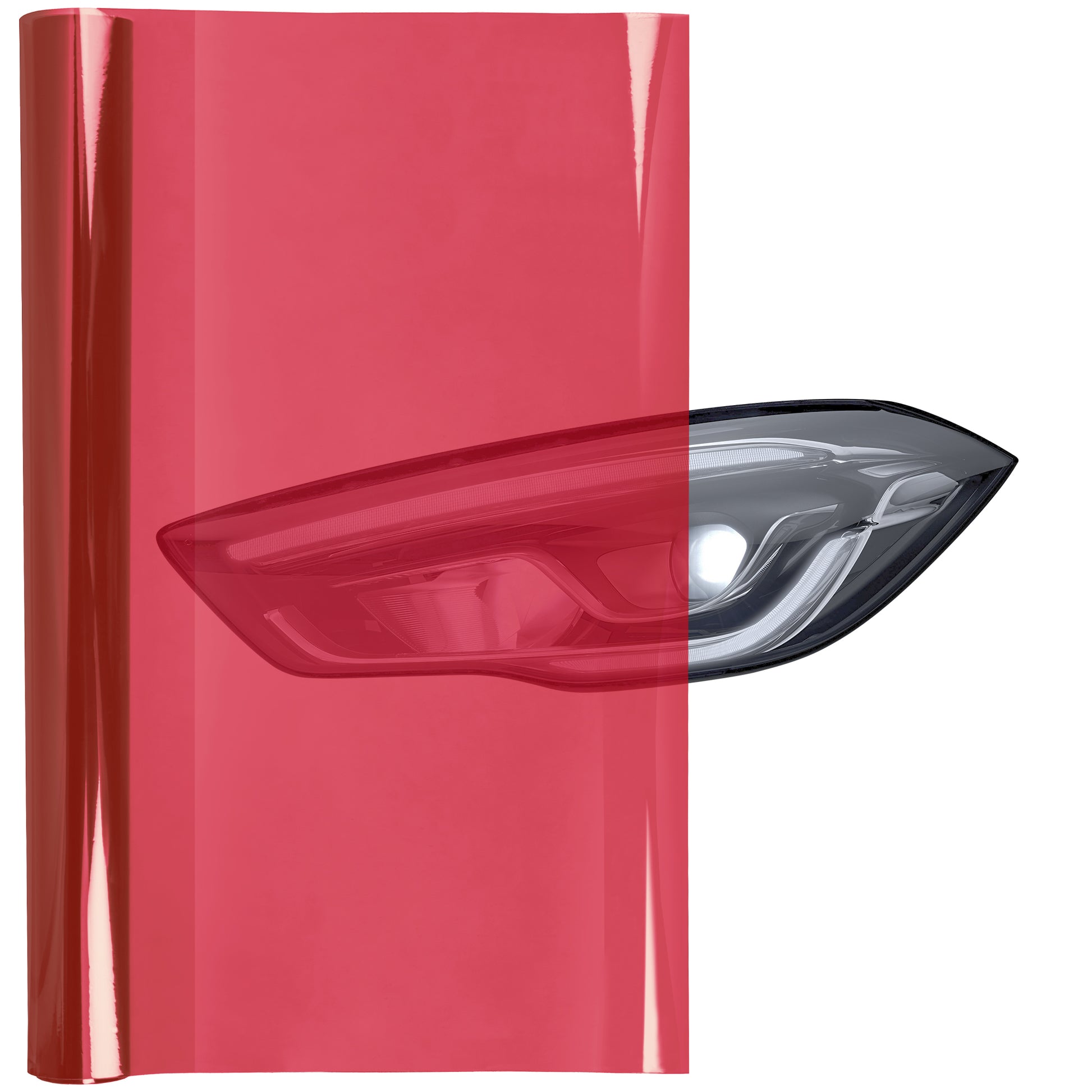 Lypumso® 16 x 60 In Red Headlight Taillight Car Tint Vinyl Film