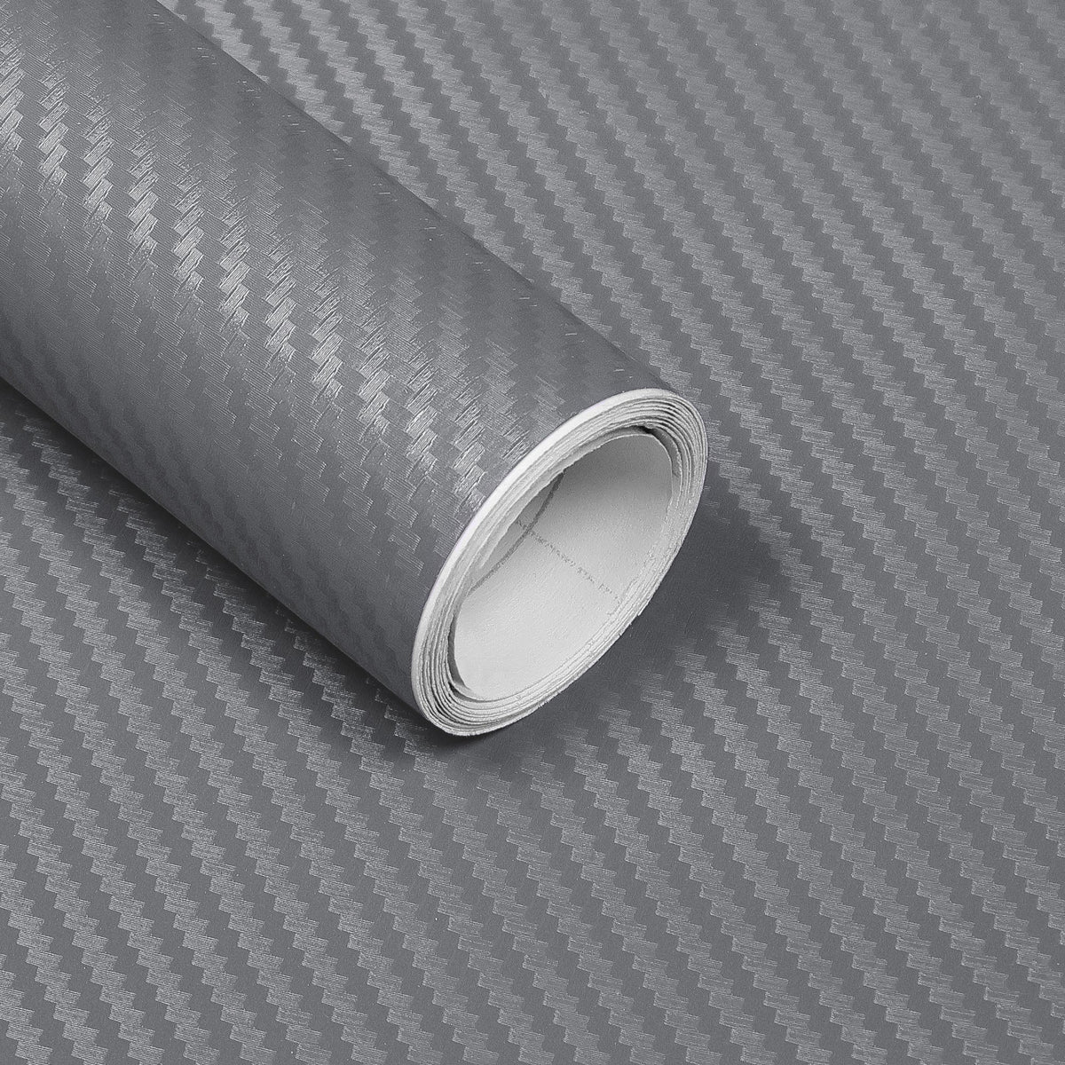3D carbon fiber vinyl wrap — Silver (1)