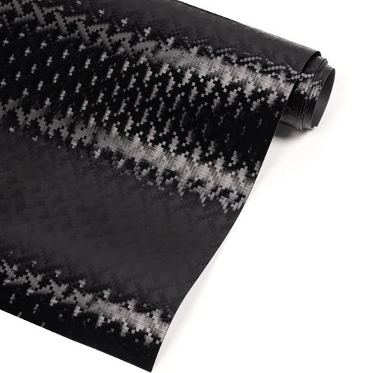 Lypumso® Grid Brushed Metal Carbon Fiber Vinyl Wrap
