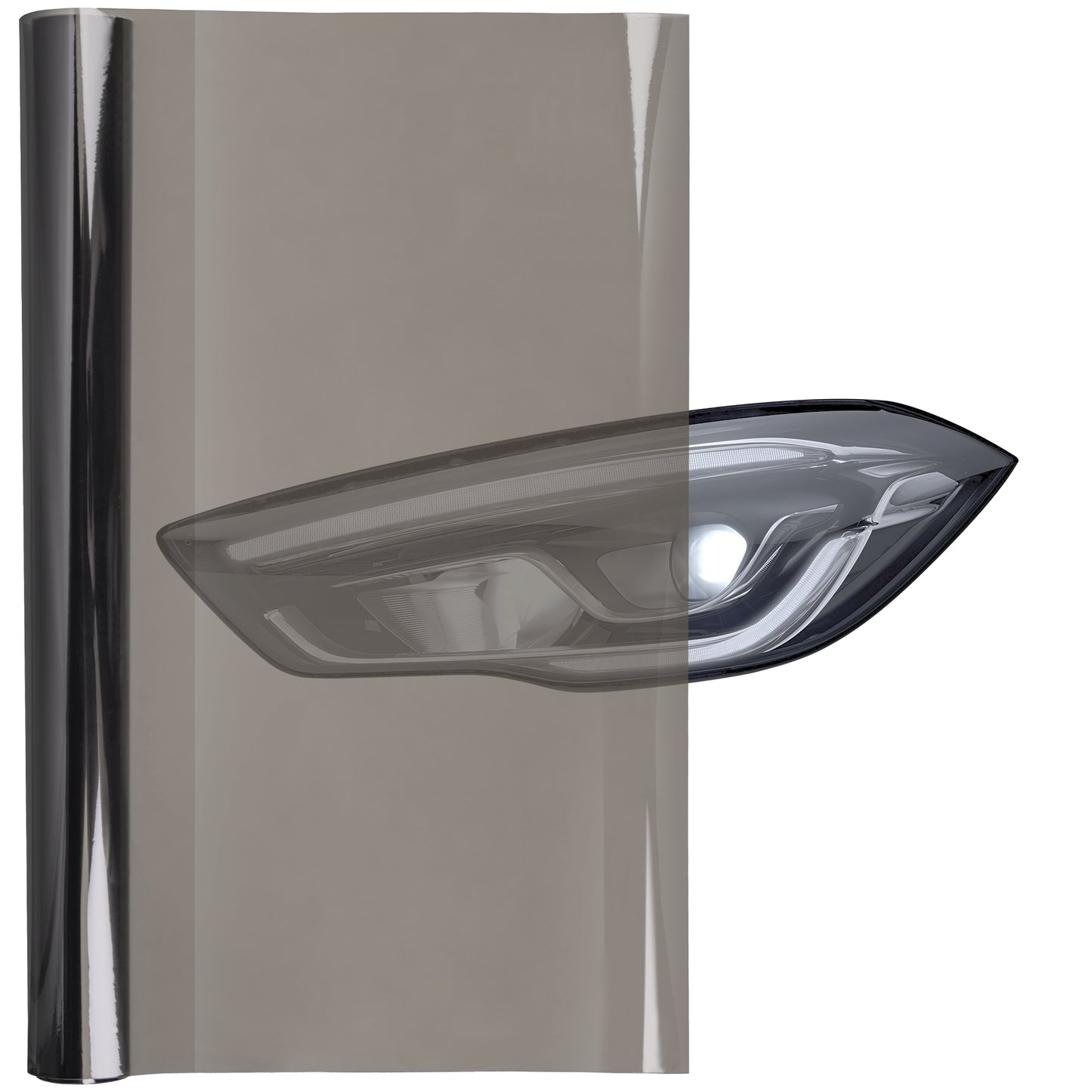 Lypumso® 16 x 60 In Light Black Headlight Taillight Car Tint Vinyl Film