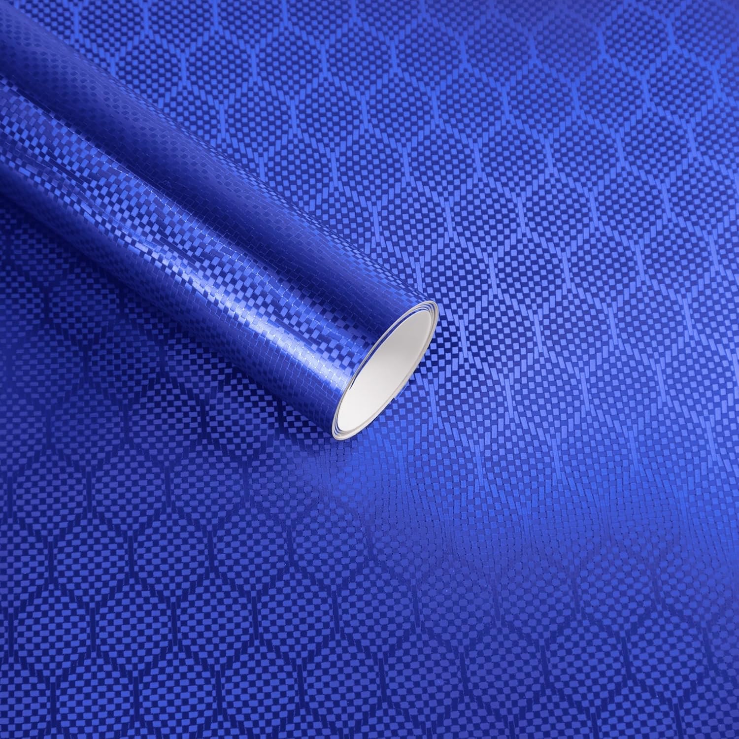 Lypumso® Honeycomb Carbon Fiber Vinyl Wrap (Blue)