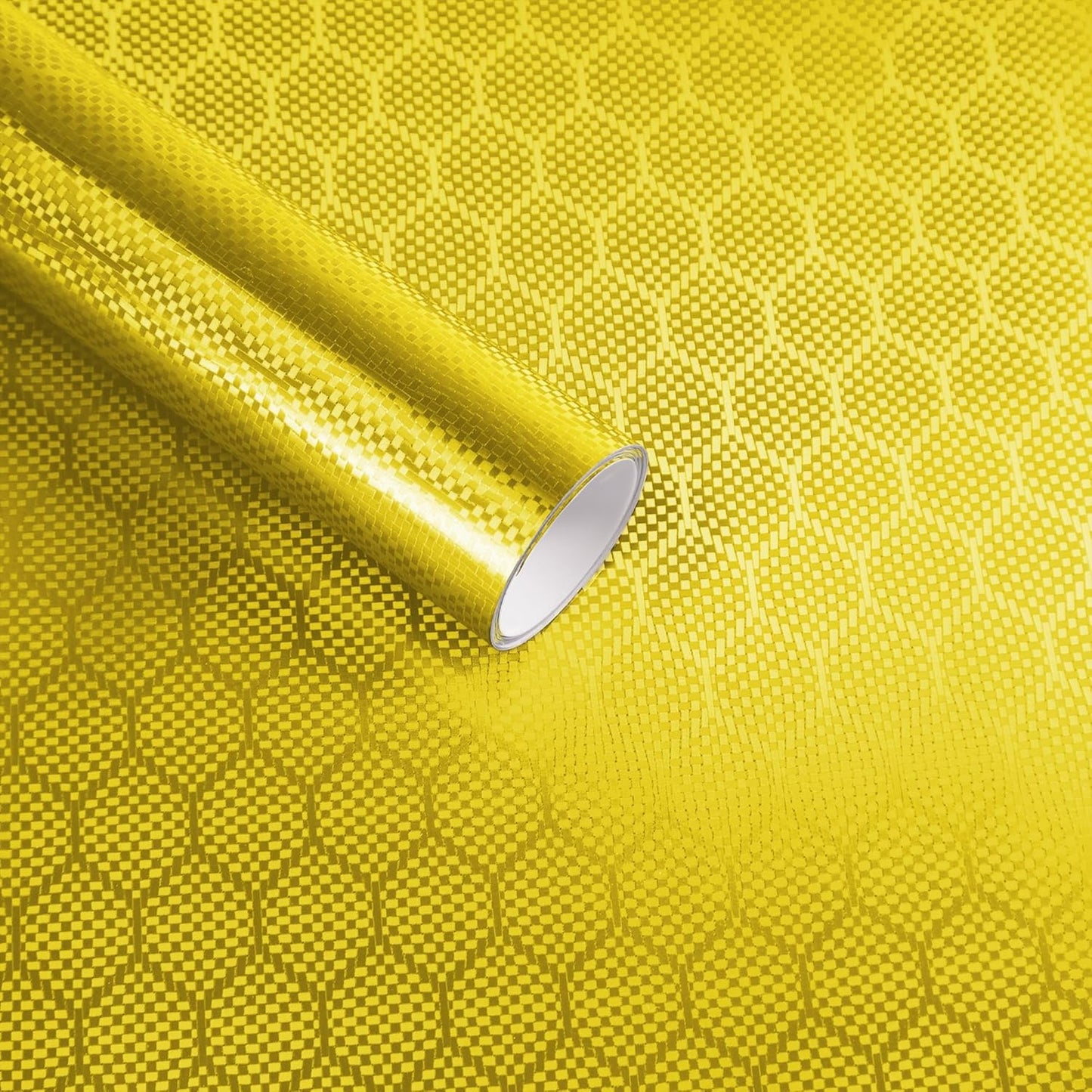 Lypumso® Honeycomb Carbon Fiber Vinyl Wrap (Gold)