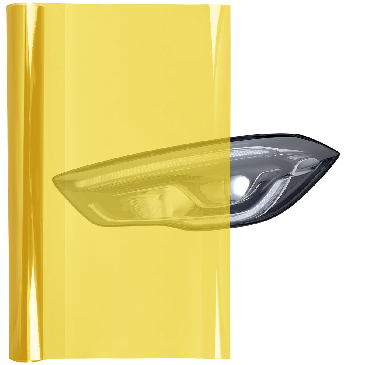 Headlight and taillight tint film — Yellow (1)