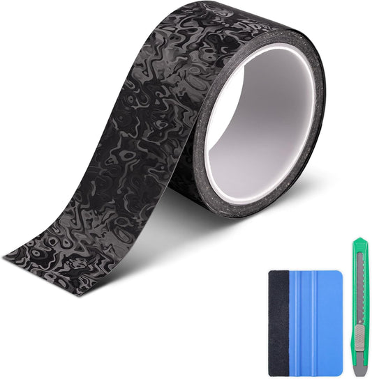 Lypumso® 3D Cosmic Ghost Forged Carbon Fiber Vinyl Wrap with Tool kits