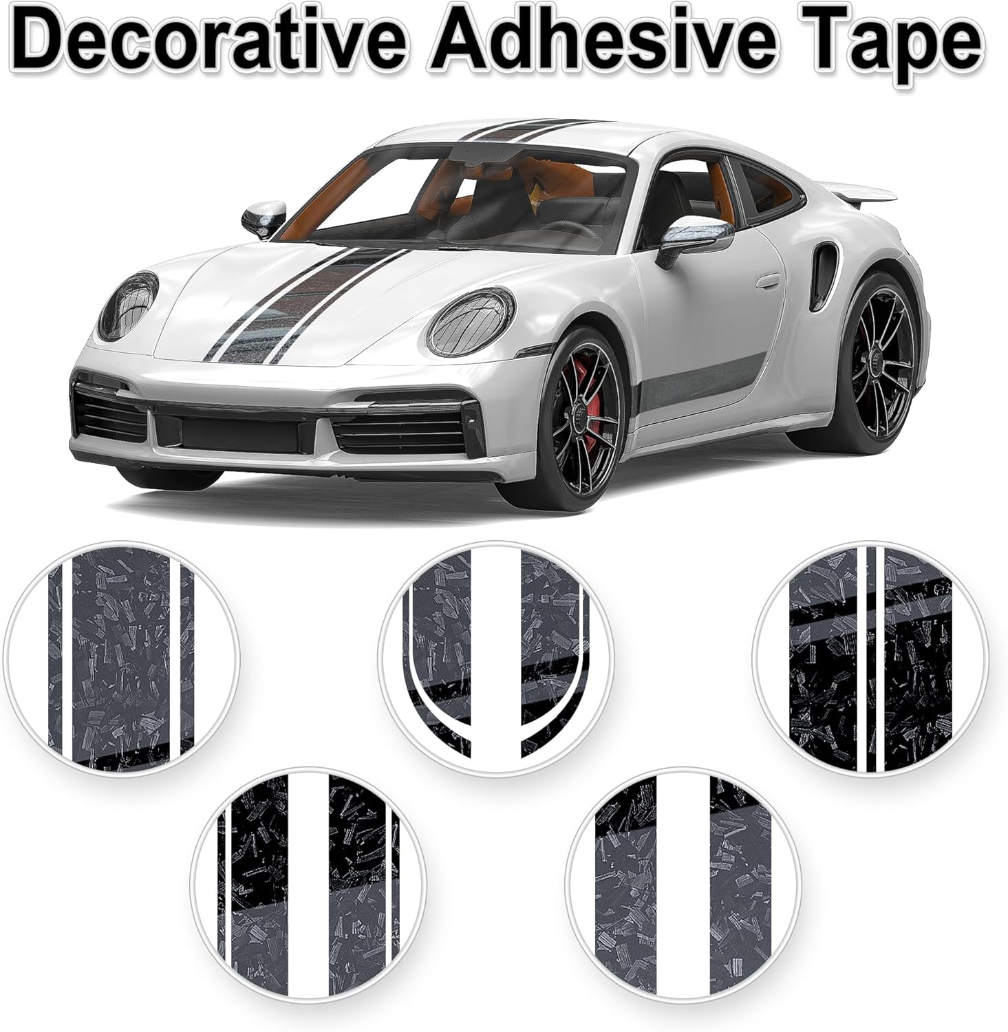 Lypumso® Gloss Grey Forged Carbon Fiber Tape