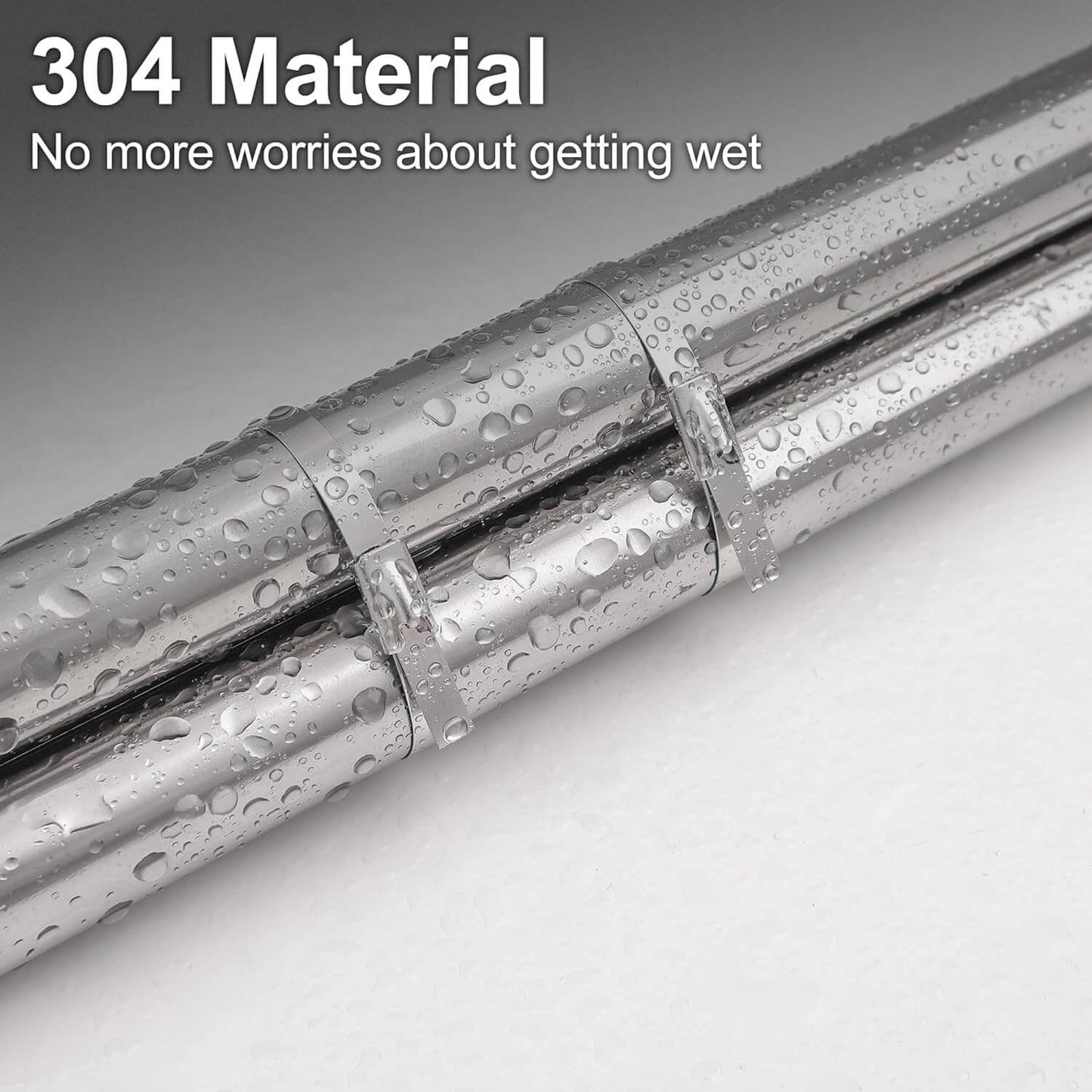 304 Stainless Steel Zip Ties 11.8 inch Multi-Purpose Heavy Duty Self-Locking Cable Ties