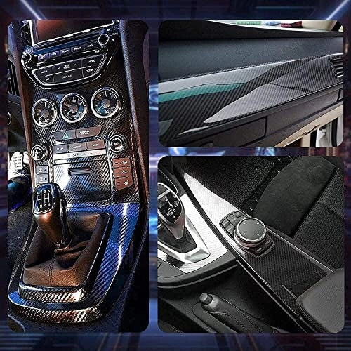 Lypumso® 6D Black Carbon Fiber Vinyl Wrap Including Tool Kit