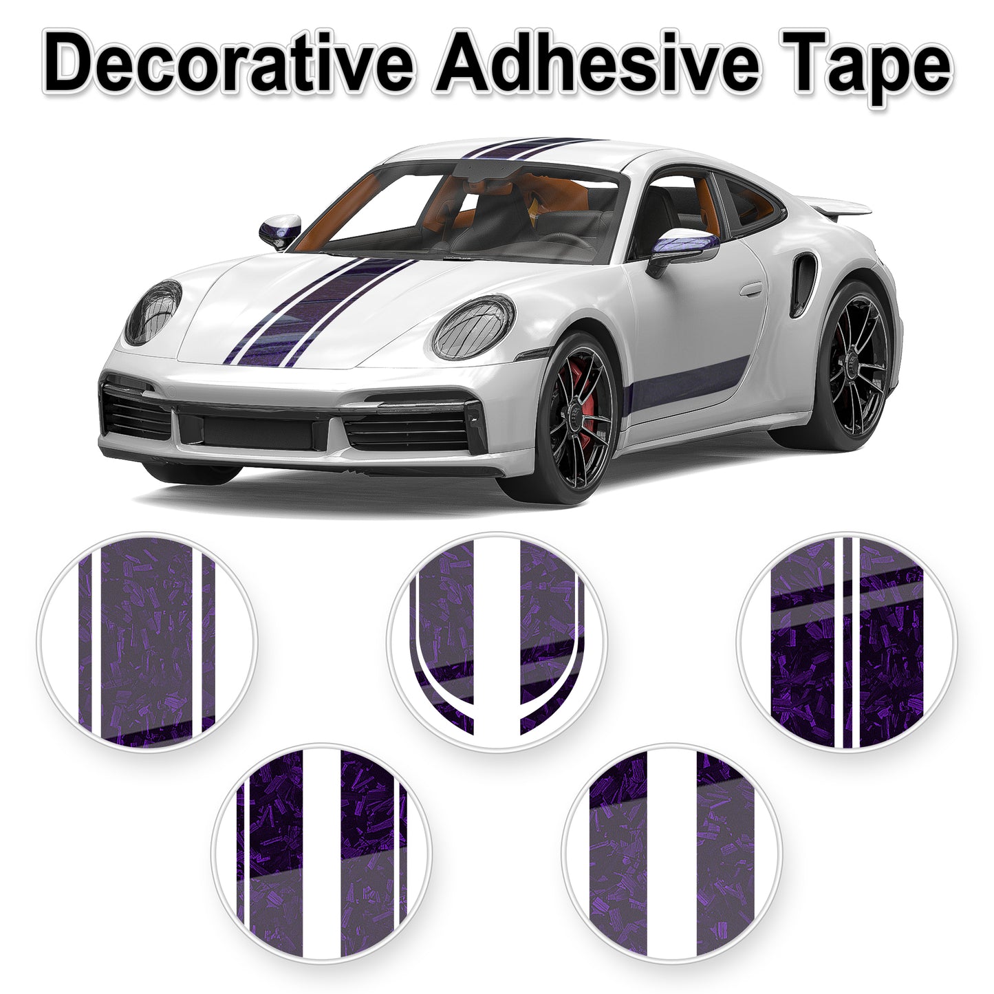 Lypumso® Gloss Purple Forged Carbon Fiber Tape
