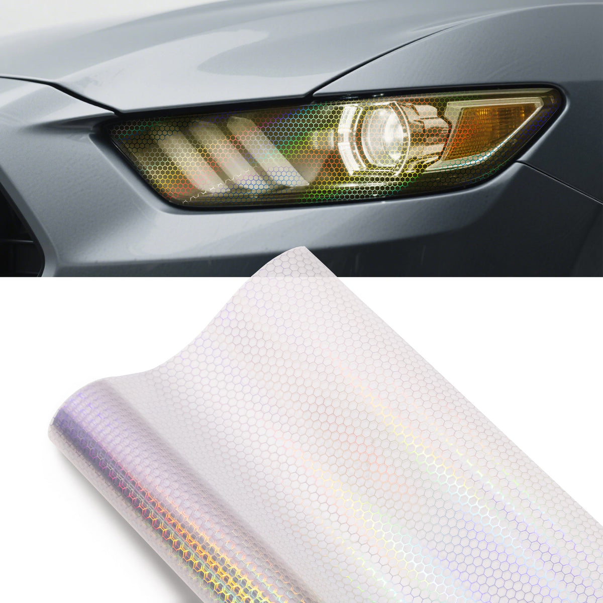 Hex headlight tint film — Clear (1)