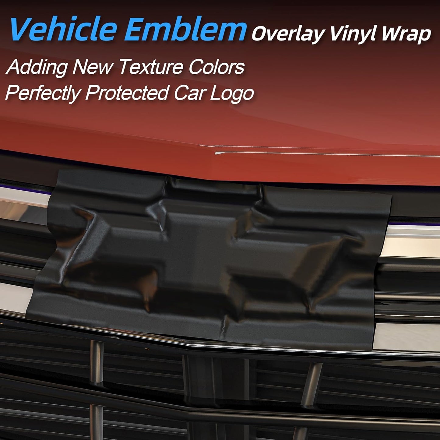 Lypumso® 6PCS Auto Emblem Vinyl Wrap Kit (Matte Black)