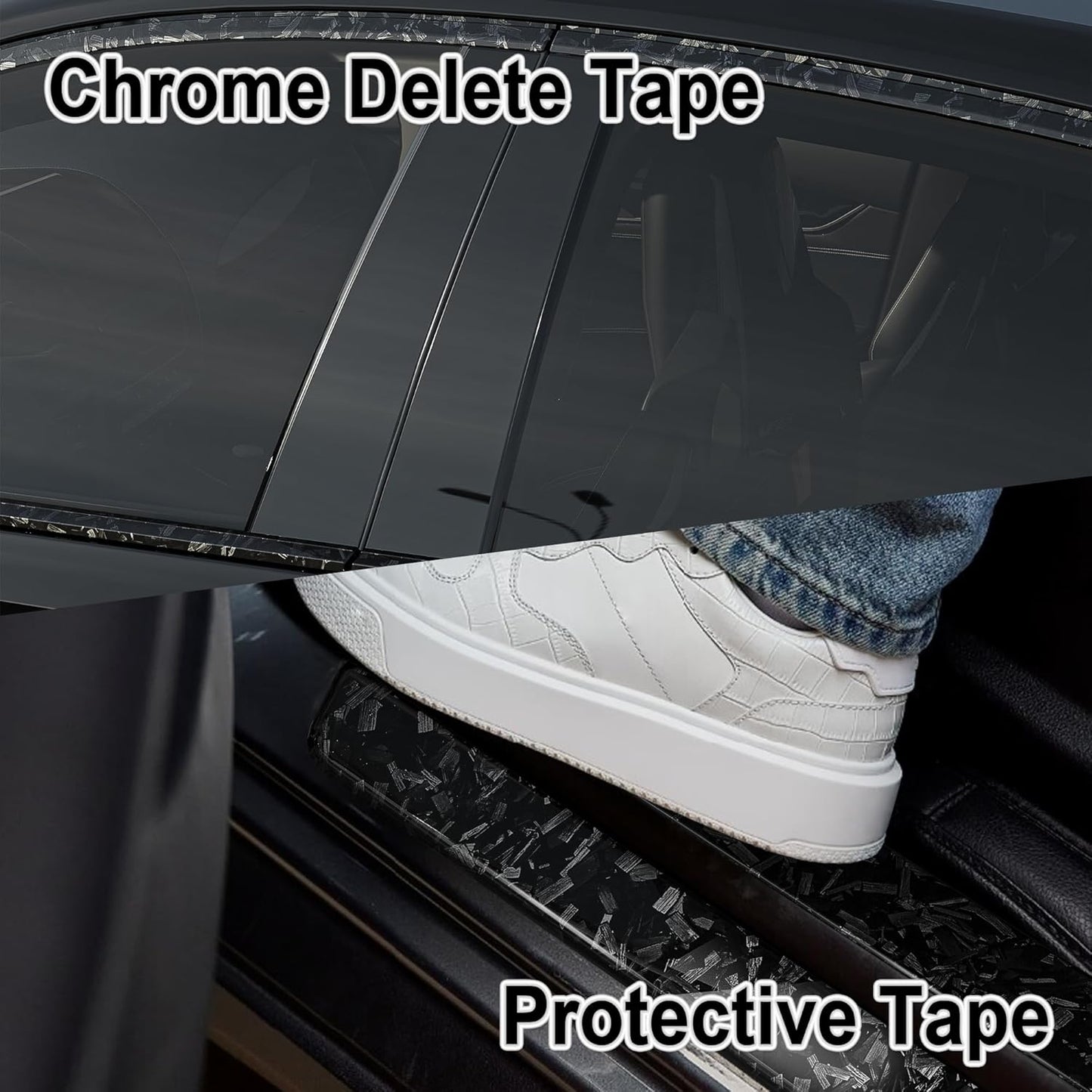 Lypumso® Gloss Grey Forged Carbon Fiber Tape