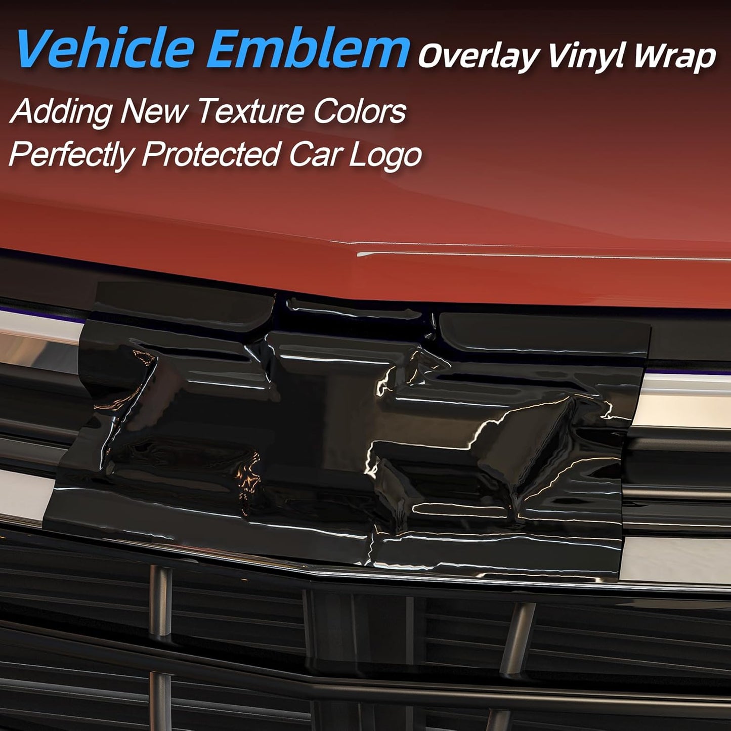 Lypumso® 6PCS Auto Emblem Vinyl Wrap Kit (High Gloss Black)