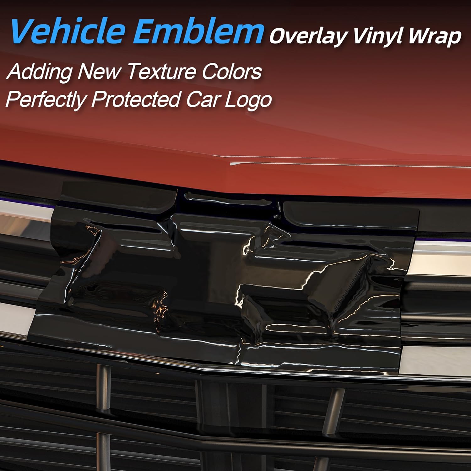 Lypumso® 6PCS Auto Emblem Vinyl Wrap Kit (High Gloss Black)