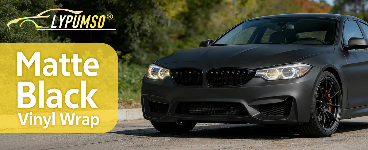 Lypumso Matte Black Vinyl Wrap Roll - detail image 1