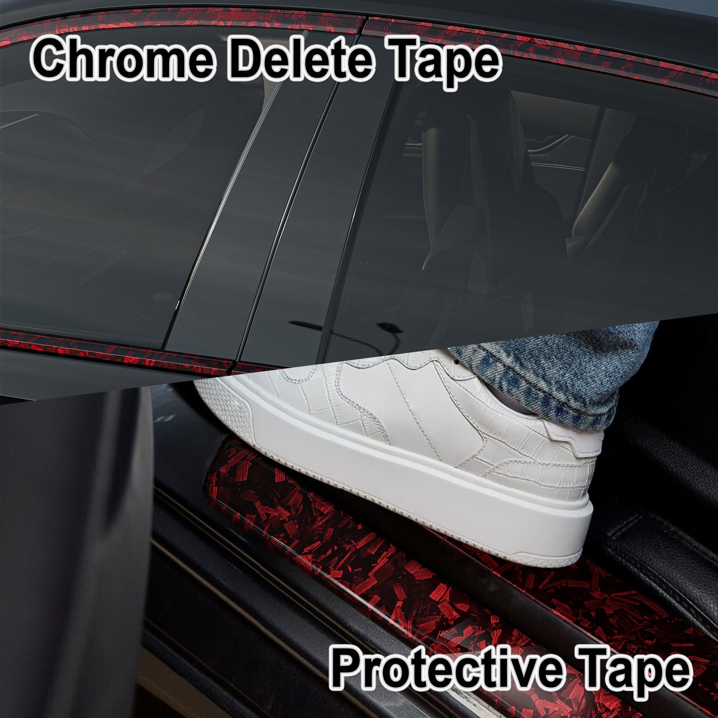 Lypumso® Gloss Red Forged Carbon Fiber Tape