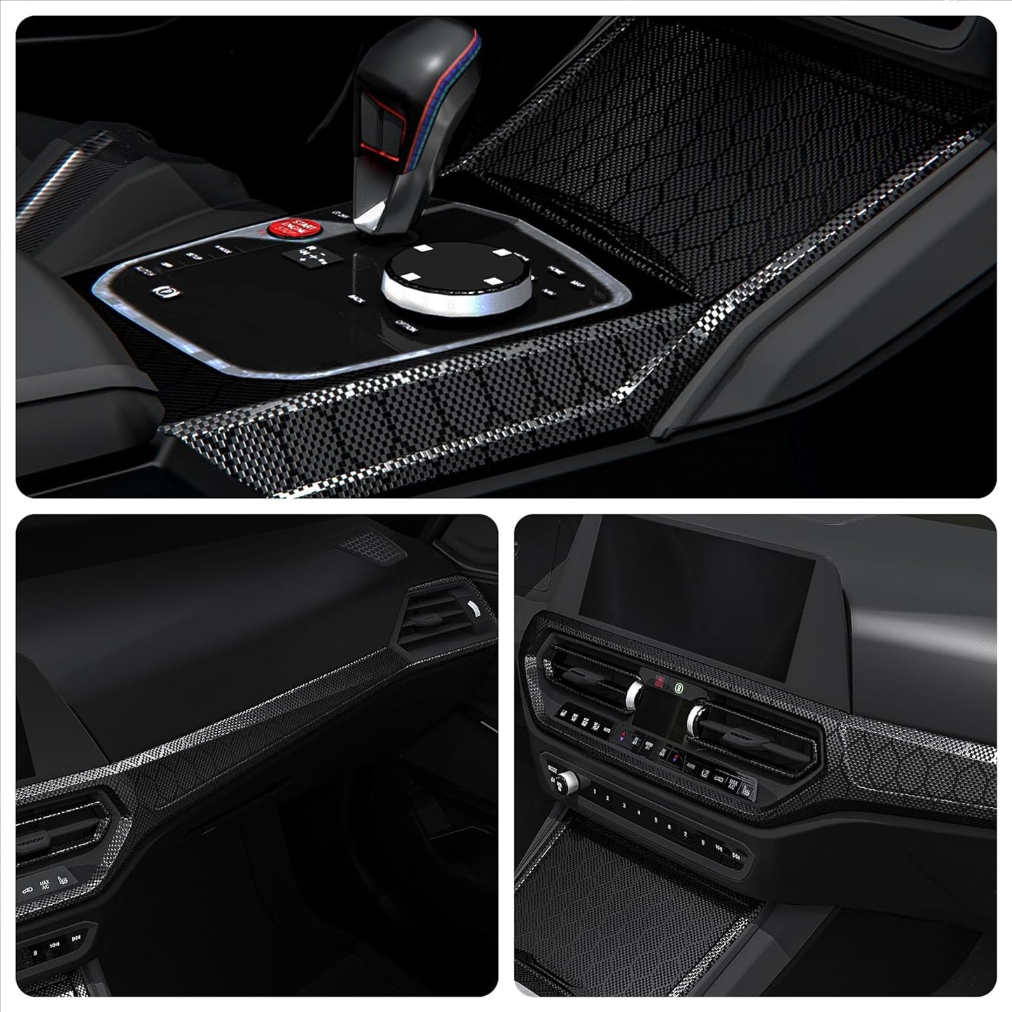 Lypumso® Honeycomb Carbon Fiber Vinyl Wrap (Matte Black)