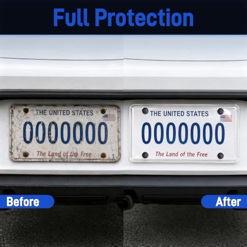 Clear license plate frame hardware kit with screws, nuts and washers - image 6
