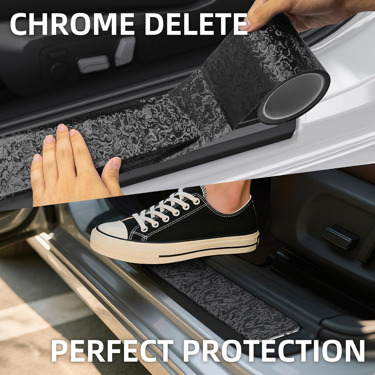 Lypumso® 3D Cosmic Ghost Forged Carbon Fiber Vinyl Wrap with Tool kits