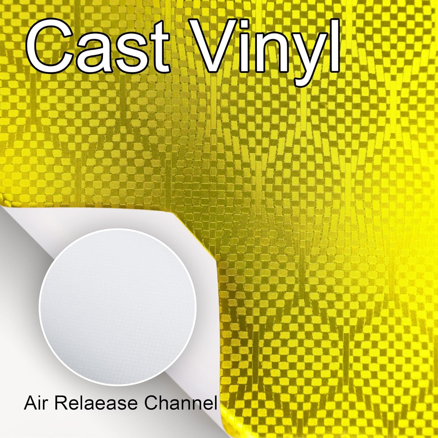 Lypumso® Honeycomb Carbon Fiber Vinyl Wrap (Gold)