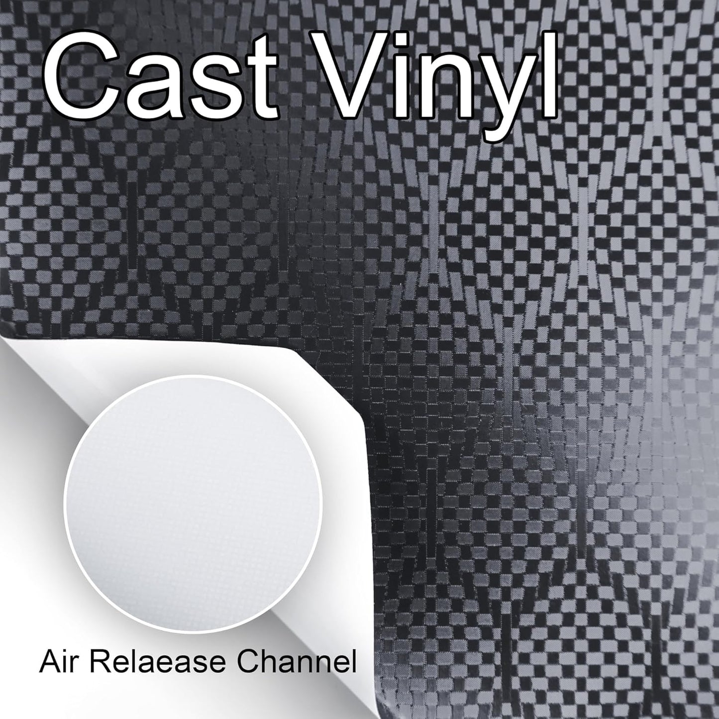 Lypumso® Honeycomb Carbon Fiber Vinyl Wrap (Grey)