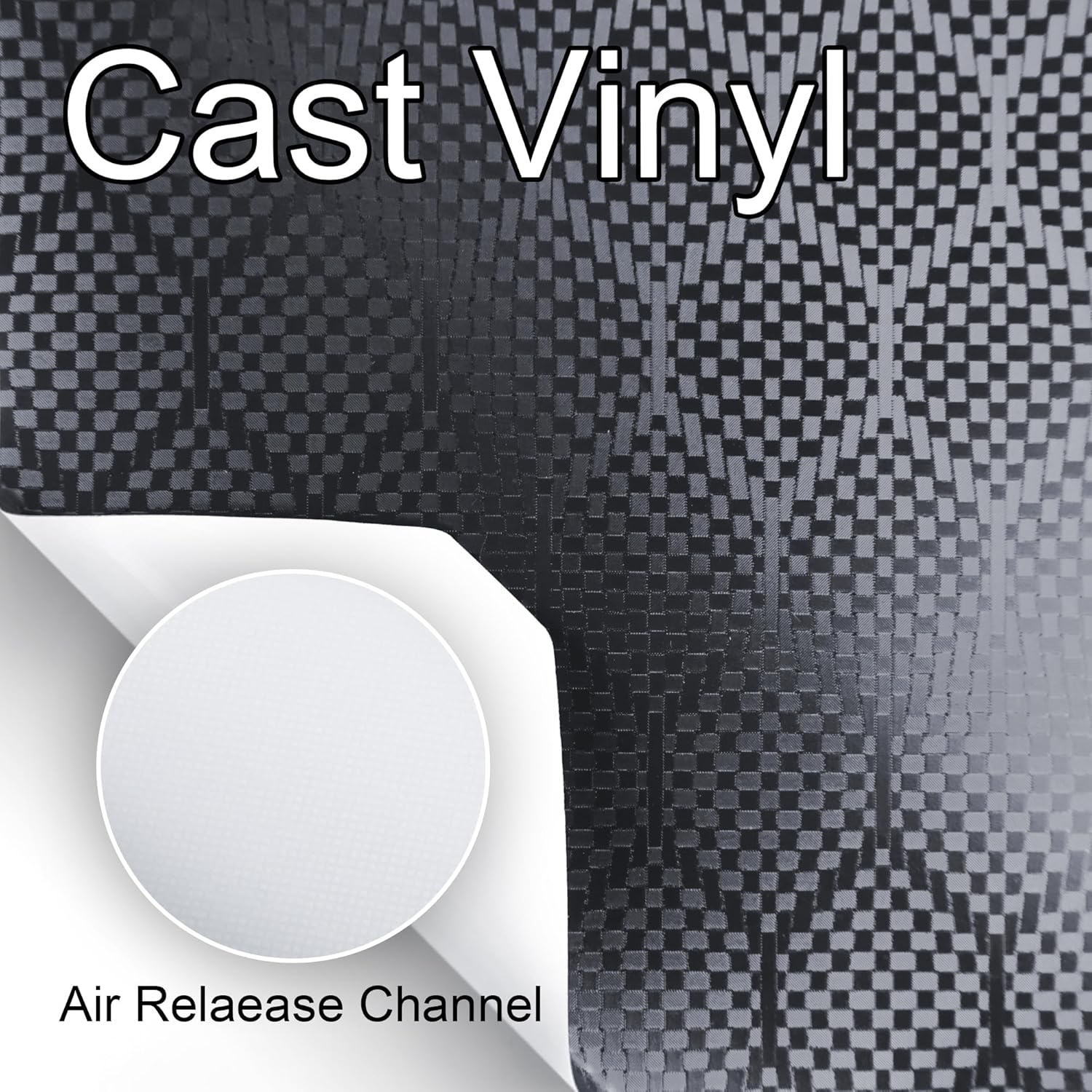 Lypumso® Honeycomb Carbon Fiber Vinyl Wrap (Grey)