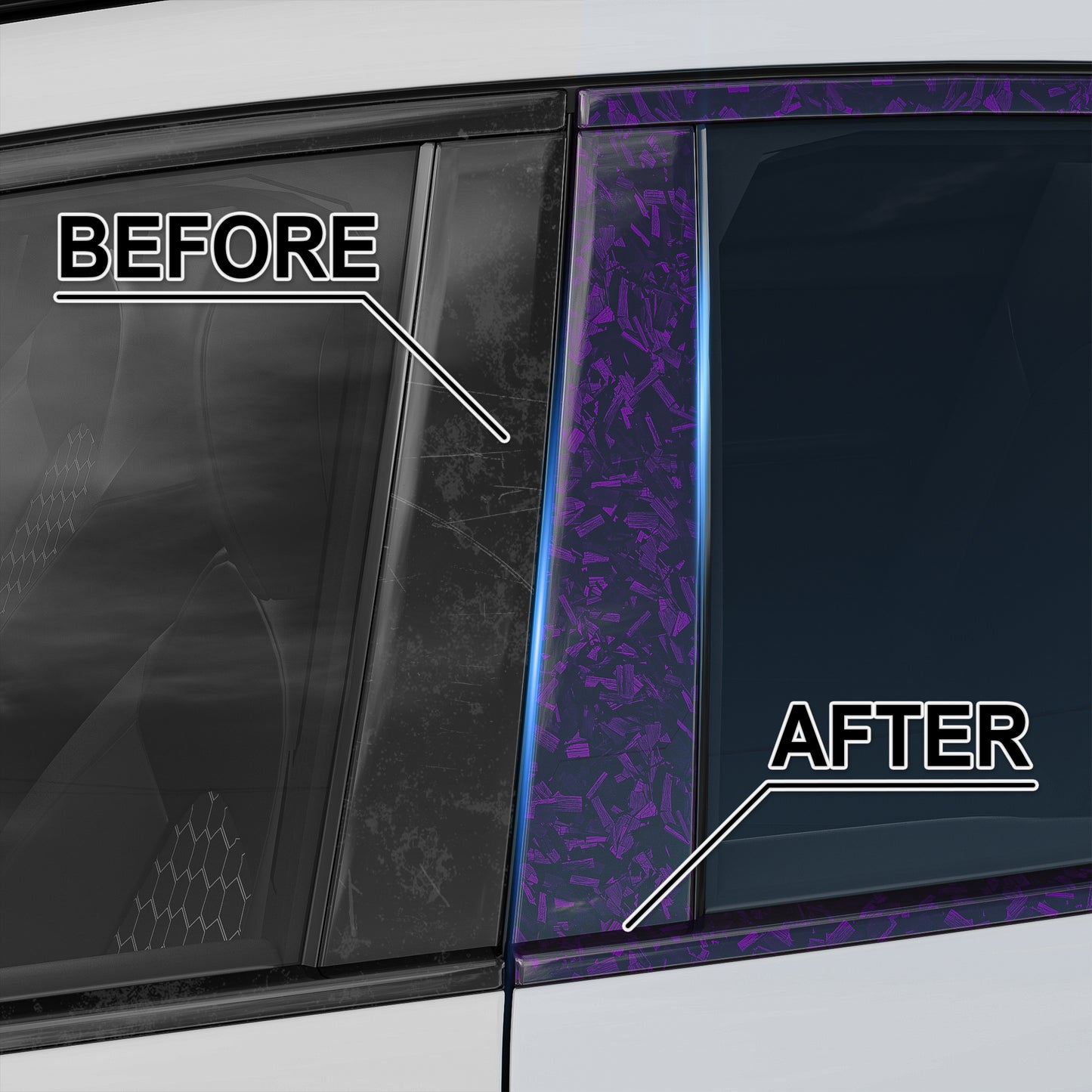 Lypumso® Gloss Purple Forged Carbon Fiber Tape