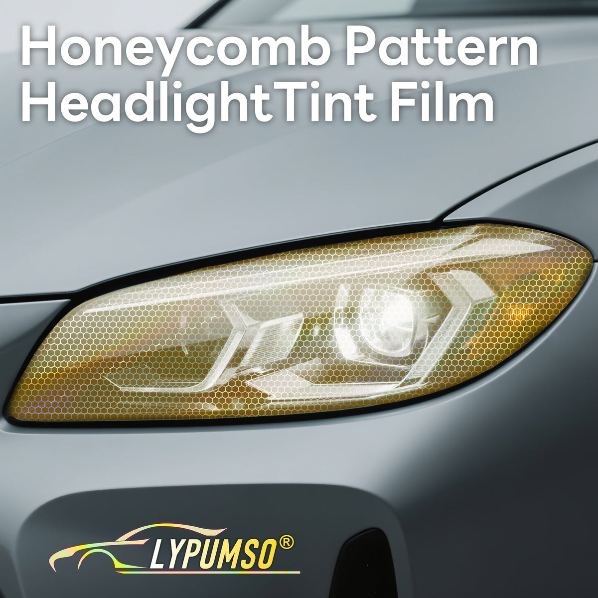 Hex headlight tint film — Yellow (2)