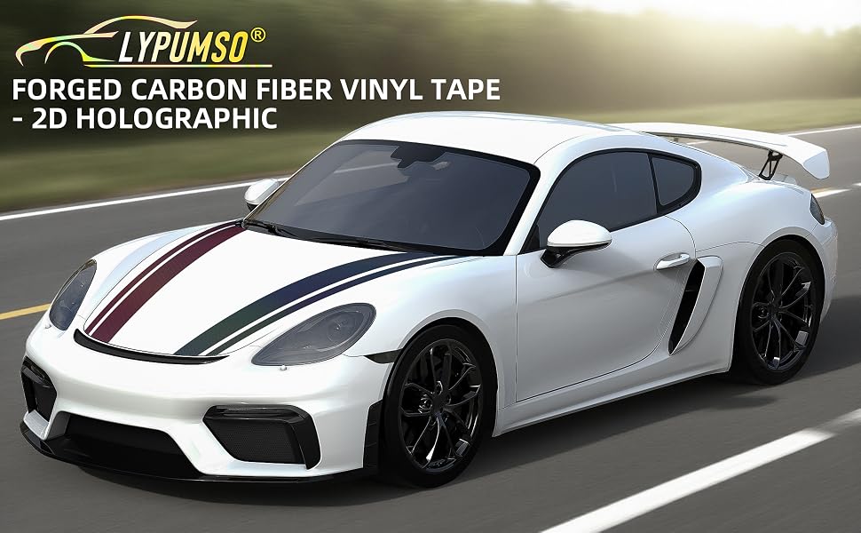 Lypumso 2D Black Carbon Fiber Vinyl Wrap with Free Tool Kit - detail image 1
