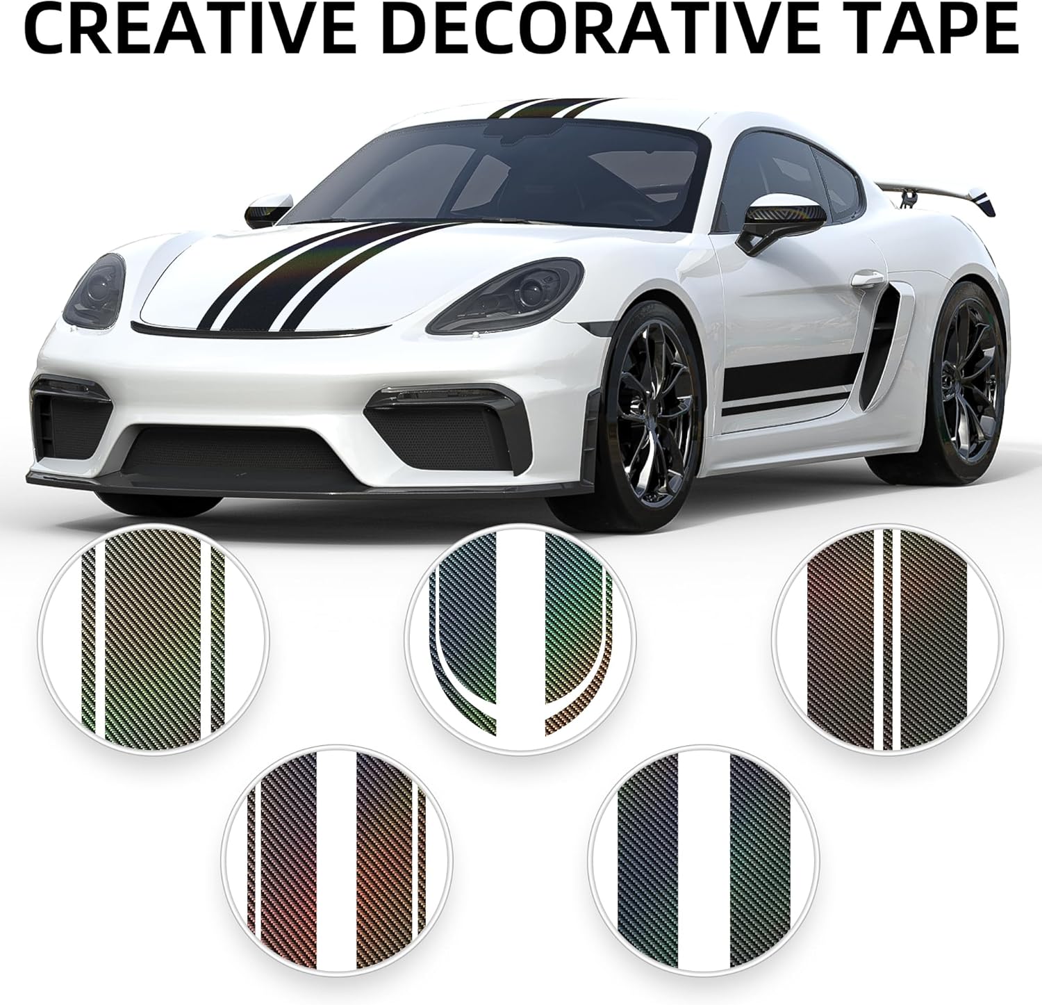 Lypumso® 2D Black Carbon Fiber Vinyl Wrap with Free Tool Kit