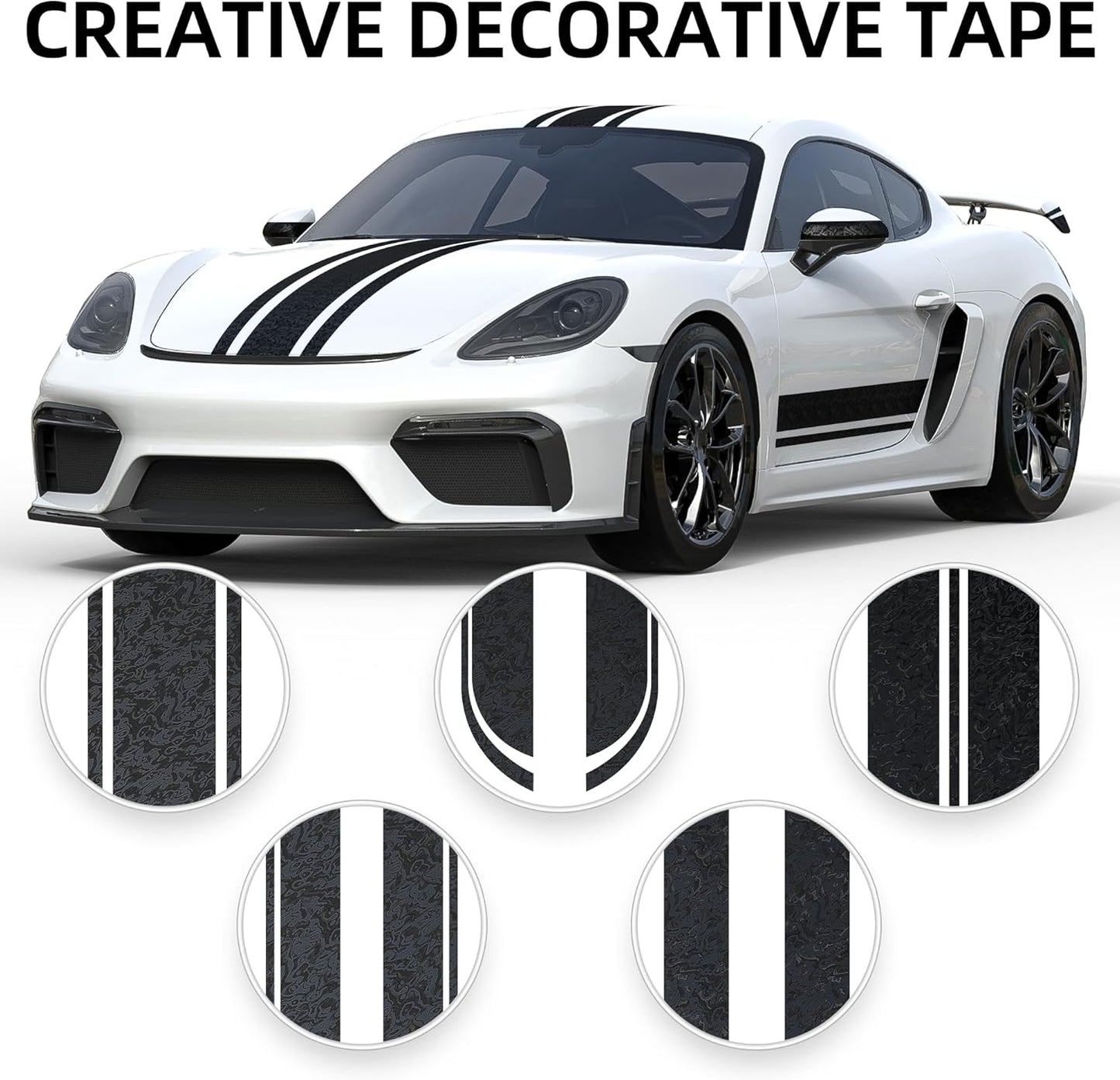 Lypumso® 3D Cosmic Ghost Forged Carbon Fiber Vinyl Wrap with Tool kits