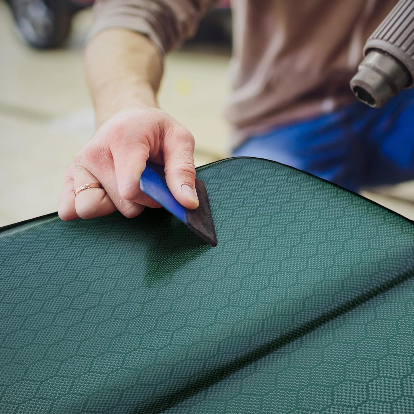 Lypumso® Honeycomb Carbon Fiber Vinyl Wrap (Green)