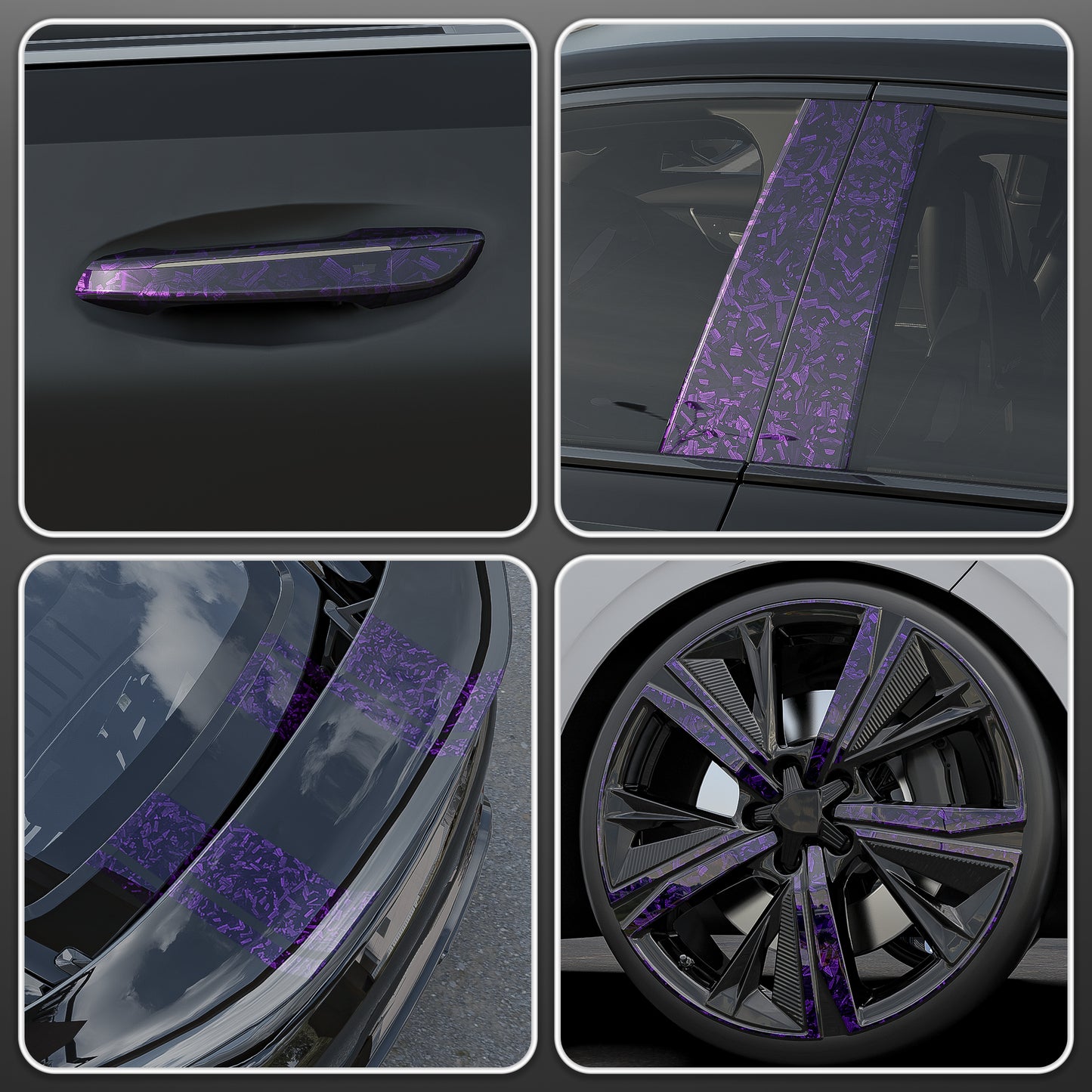 Lypumso® Gloss Purple Forged Carbon Fiber Tape