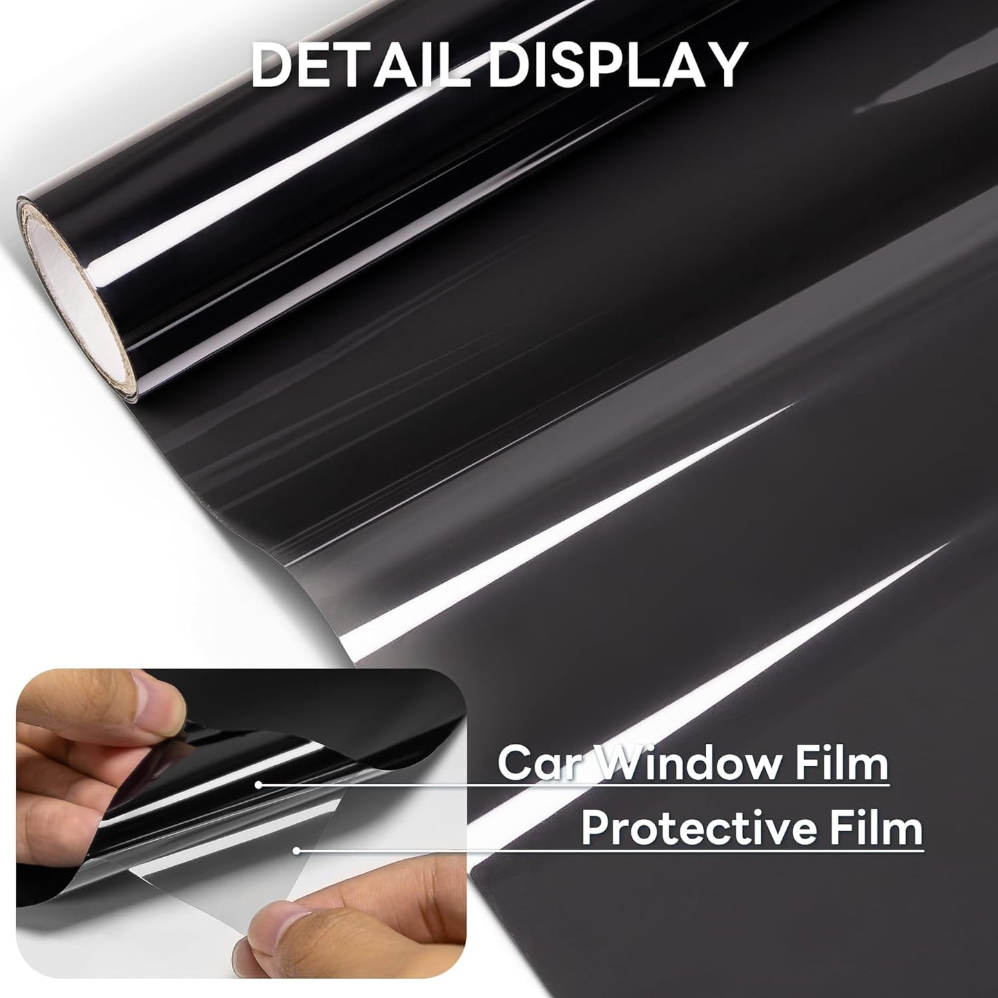 LYPUMSO Ceramic Car Window Tint Film Privacy Anti-Glare & Heat Reduction Window Tint for Cars