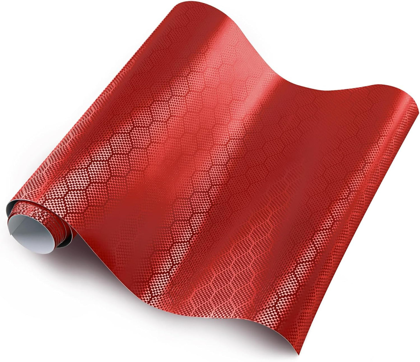 Lypumso® Honeycomb Carbon Fiber Vinyl Wrap (Red)