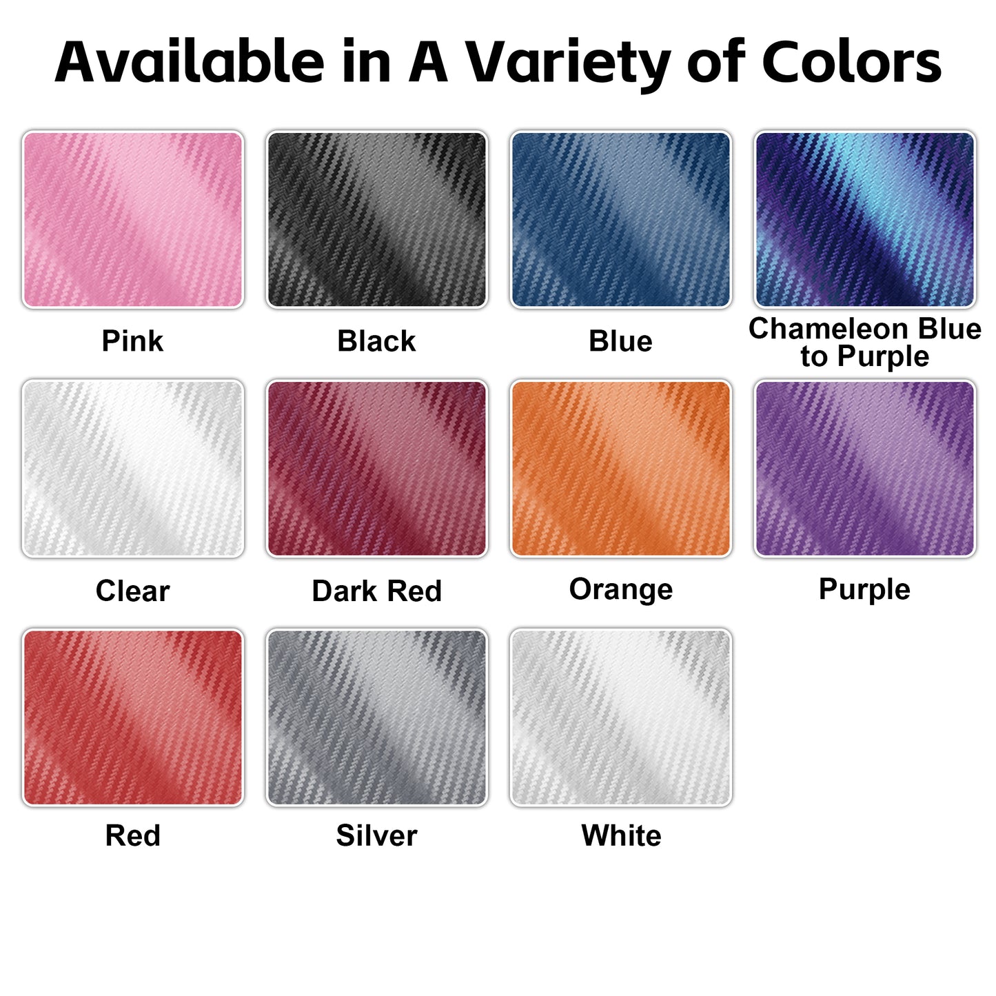 Lypumso® 3D Silver Carbon Fiber Car Vinyl Wrap