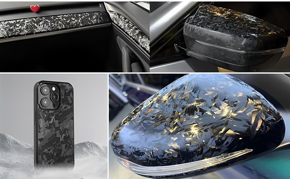 Lypumso Black Forged Carbon Fiber Vinyl Wraps - detail image 4