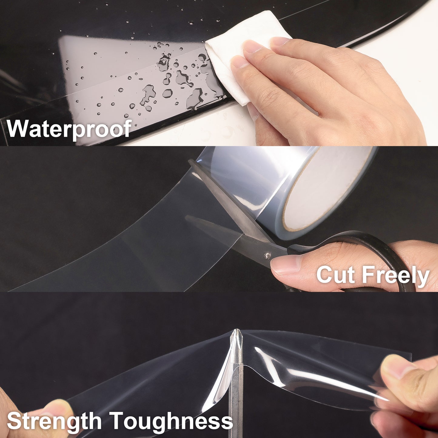 Lypumso® Clear Vinyl Wrap Tape Roll with Tool Kit
