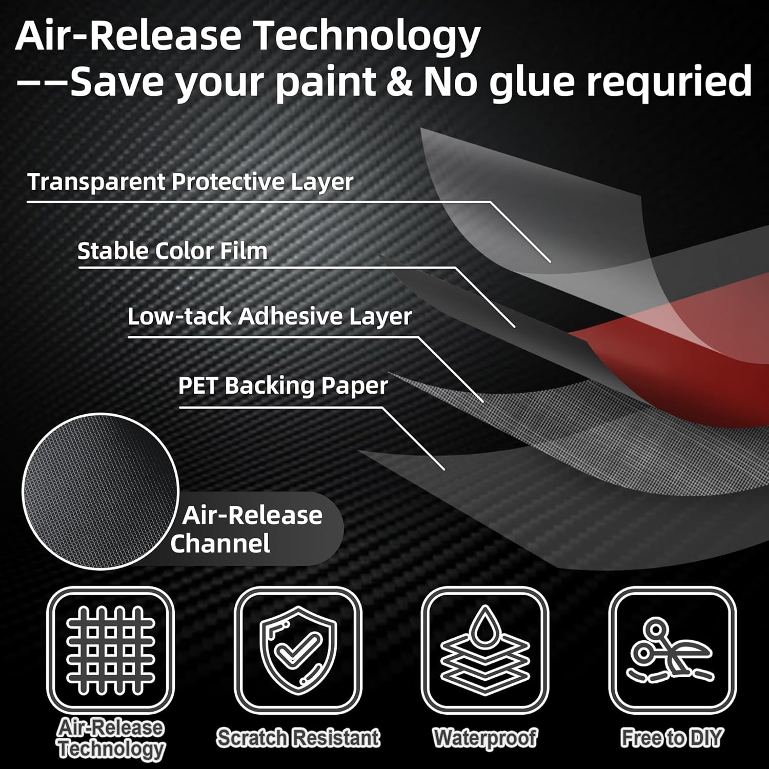Lypumso® Liquid Metal Red Vinyl Wrap