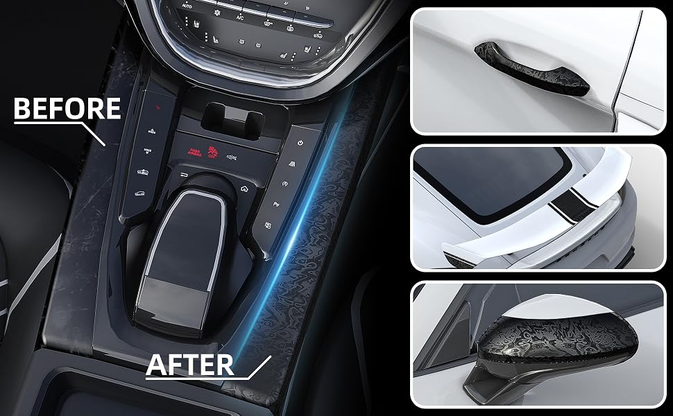 Lypumso 3D Cosmic Ghost Forged Carbon Fiber Vinyl Wrap with Tool kits - detail image 3